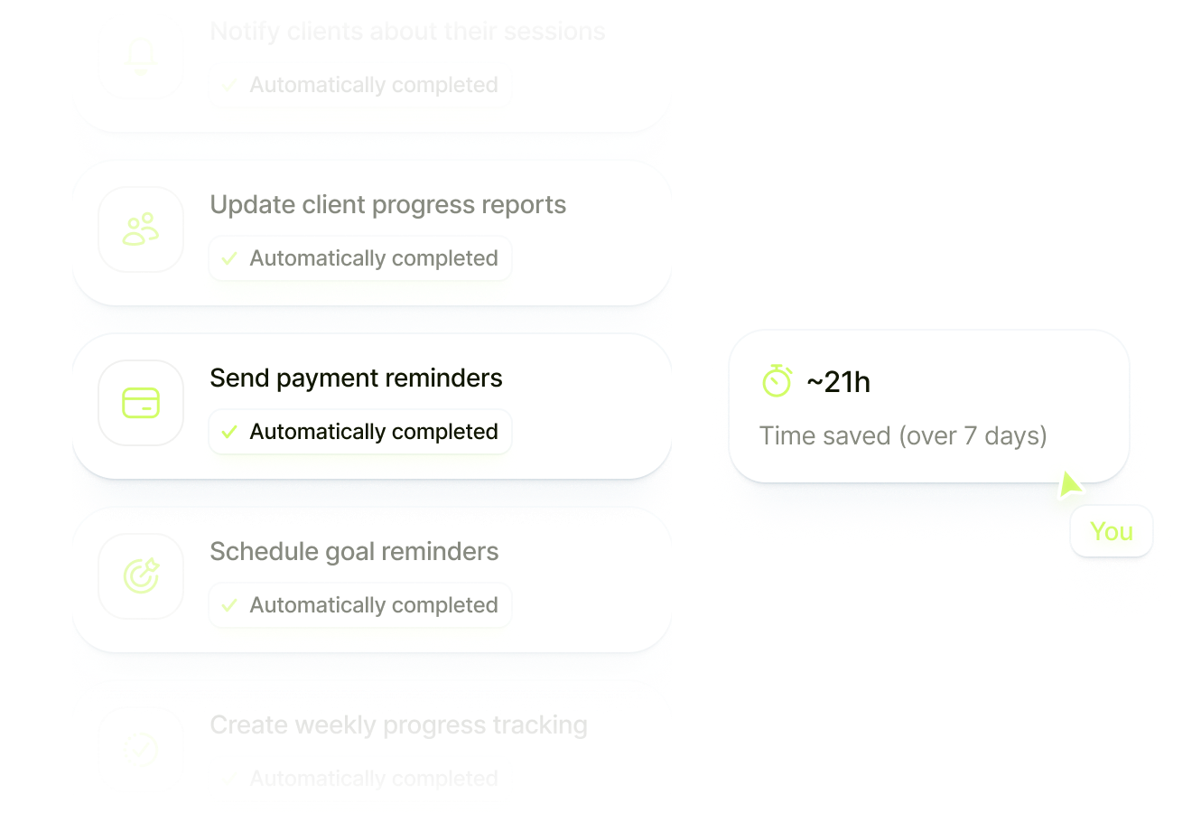 Ekklo fitness coaching software dashboard