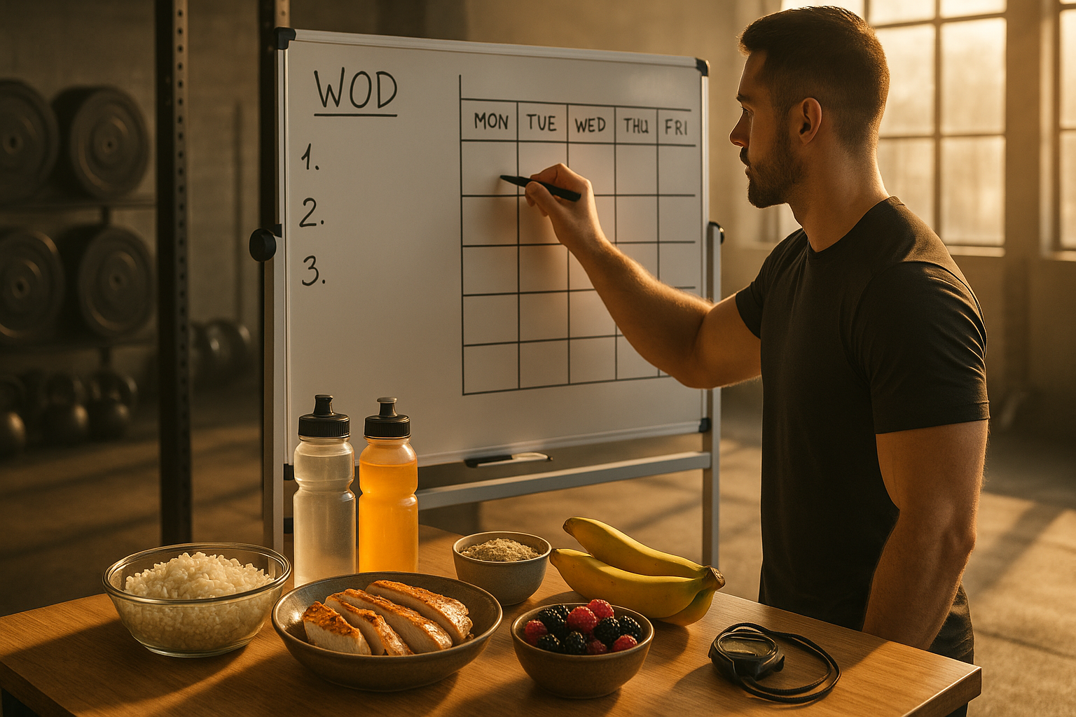 CrossFit nutrition: coach method for performance and recovery